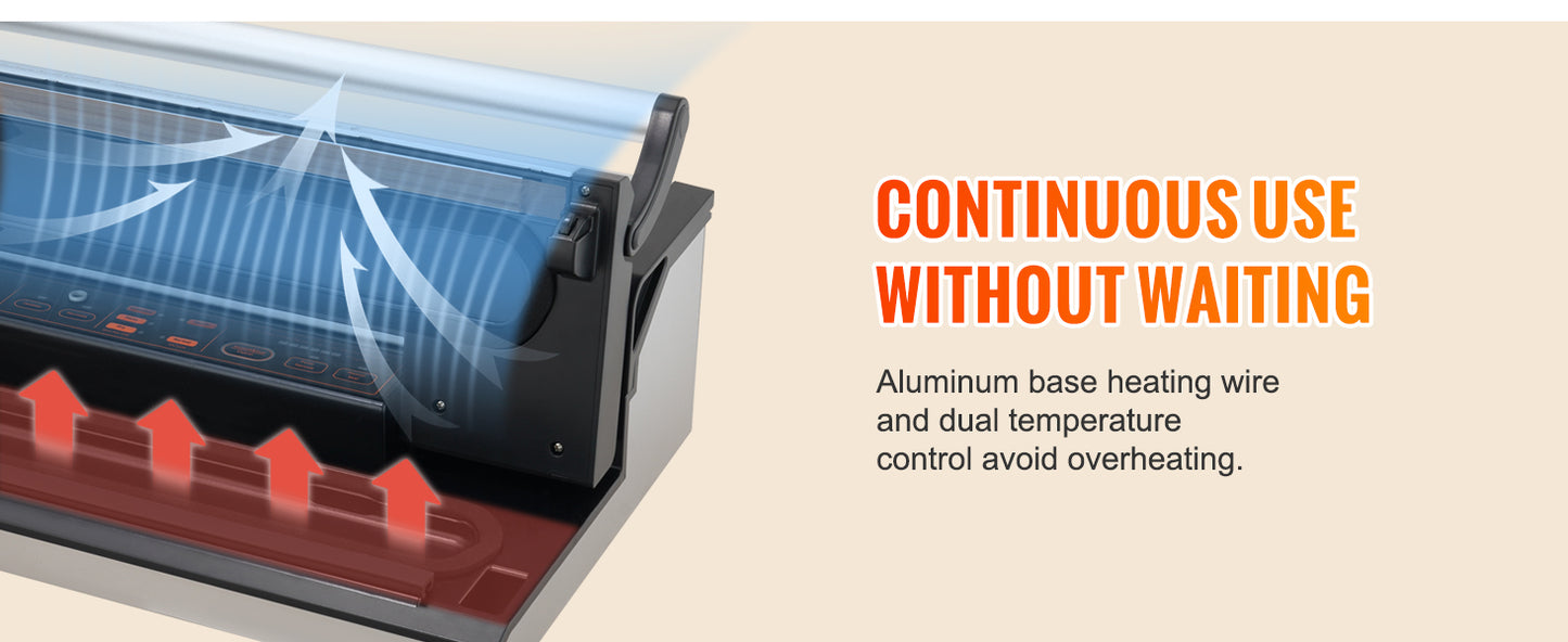 SucceBuy Automatic Vacuum Sealer Machine With Bag Roll Storage