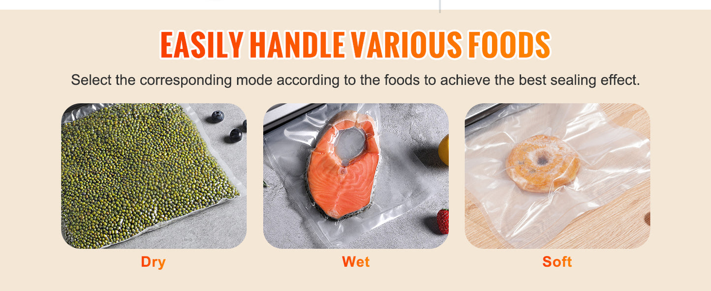 SucceBuy Automatic Vacuum Sealer Machine With Bag Roll Storage