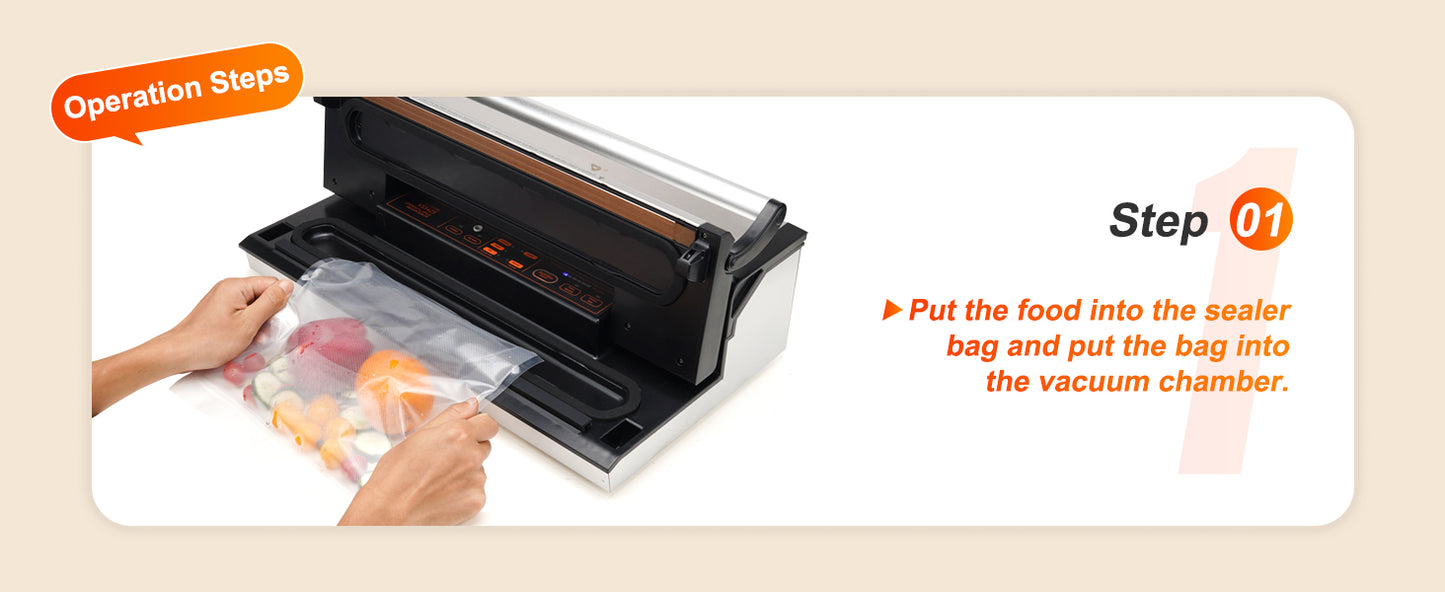 SucceBuy Automatic Vacuum Sealer Machine With Bag Roll Storage