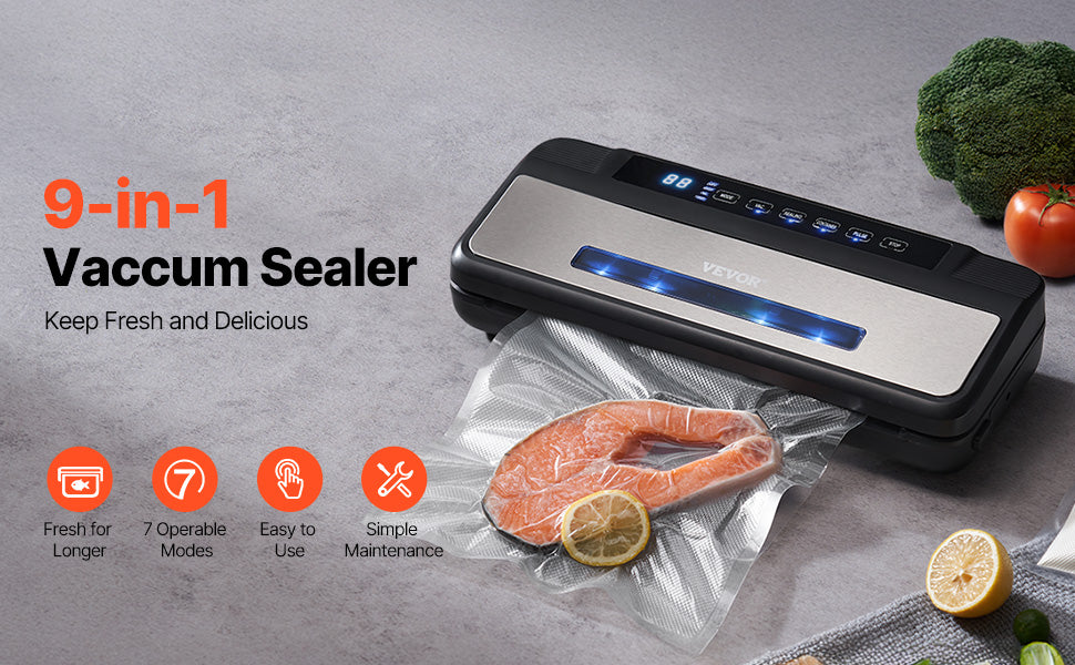 VEVOR 7-In-1 Electric Vacuum Sealer For Kitchen Food Storage